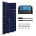 SUNGOLDPOWER 100 Watt 12V Polycrystalline Solar Panel Solar Module：1pcs 100W Polycrystalline Solar Panel Solar Cell Grade A +20A LCD PWM Charge Controller Solar+Solar Panel Connector Extension Cables Review